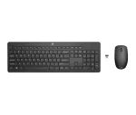 HP 230 belaidė klaviatūra ir pelė, juoda, su pele