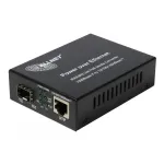 ALLNET PoE Media Converter 10/100/1000Base-T į 1000Base-SX/LX SFP Mini-GBIC, Single/Multi-Mode, 15,4W/30W PoE, ALL-MC202P-SFP1-PoE