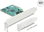 Delock PCI Express x4 Card to 1 x Internal USB 20 Gbps Type-E Key A - Low Profile Form Factor (91070)
