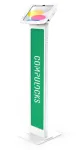 Compulocks iPad 10.9 10th Gen Space Enclosure Brandable Floor Stand - White