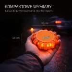 Extralink Smartlife LED kelio signalinė lemputė, USB-C, gintarinė, IP67