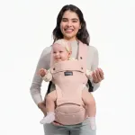 MOMCOZY ne&scaron;iojimo sistema su klubine sėdyne Air Mesh &ndash; rožinė