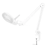 LogiLink WZ0058 LED didinamoji lempa su tikro stiklo lę&scaron;iu 127 mm 5 dioptrijų balta