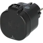 BRENNENSTUHL Connect WiFi Smart Plug WA 3600 XS03 Outdoor, Black, Voice Control, Timer, App