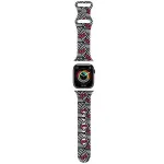 Hello Kitty HKAWMSDIEZK Silikoninis dirželis Apple Watch 38/40/41 mm juodas su lankeliais ir juostelėmis