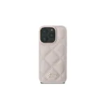 Guess GUHCP16SPSQSQSP iPhone 16 6,1 inch Pink Hardcase Quilted Metal Logo