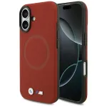 BMW M FW Metal Logo MagSafe dėklas, skirtas Apple iPhone 17, raudonas