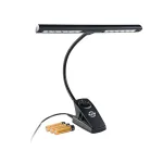K&M 12295 Natų Pulto &Scaron;viesos &Scaron;altinis su Reguliatoriumi, LED, Juoda