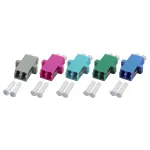 EFB Elektronik LC-Duplex OM3 Plastic Aqua Housing One-Piece SC-Simplex Coupler
