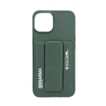 iLike Apple iPhone 14 Leather Hidden Pocket Stand Cover Green