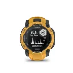 Garmin Instinct 3 &ndash; 50 mm, Solar Sunburst su Sunburst/Pilkas dirželiu