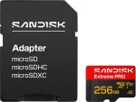 SanDisk Extreme PRO microSDXC 256 GB UHS-I U3 V30 A2 + SD Adapter