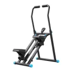 MERACH MR-2448B1 mini stepper su pasiprie&scaron;inimo gumomis, LCD monitoriumi, hidrauliniais cilindrais, juodas/pilkas