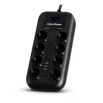 Apsauginis įtampos filtras CyberPower P0820SUF0-DE, 8 lizdai, 1050 J, 1,8 m, juodas