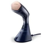 Drabužių garintuvas Philips GC810/20 &mdash; 1600 W, 0.23 L vandens bakelis, 32 g/min nuolatinis garas, juodas/rožinis