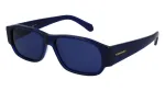 FERRAGAMO SF1109S571443 Vyri&scaron;ki akiniai nuo saulės, matinio juodo acetato rėmelis, pilki polikarbonatiniai lę&scaron;iai, 57 mm