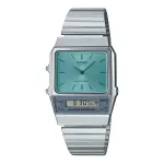 CASIO AQ-800EC-2AE Unisex Analog-Digital Watch, 40mm, Silver/Blue