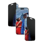 PanzerGlass&reg; 2 krypčių privatumo ekrano apsauga iPhone Air | Ultra-Wide Fit su EasyAligner