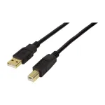 LogiLink USB 2.0 aktyvus ilginamasis kabelis, USB-A ki&scaron;tukas &ndash; USB-B ki&scaron;tukas, 20 m, su signalo stiprintuvu, juodas