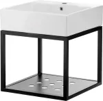 DEANTE CDTW6U5S Pakabinama vonios konsolė su praustuvu 50x50 cm balta