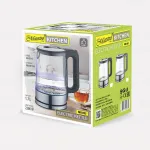 Elektrinis virdulys Maestro MR-053 1,7 l 2200 W Stiklinis korpusas Juodas su vandens lygio indikatoriumi