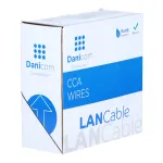 DSIT CAT6 U/UTP 50 m lankstus pilkas CCA tinklo kabelis ant ritės