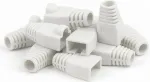 DSIT DANICOM RJ45 apsauginis gaubtelis baltas - 10 vnt. (DC-RJ45-BOOT-WHITE-10PCE)