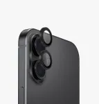 UNIQ Optix aliuminio kameros objektyvo apsauga, skirta iPhone 17 &ndash; juoda