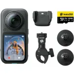 Insta360 X6 360 laipsnių veiksmo kamera su motociklo komplektu, 8K, juoda