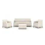 KETER Scandi Forma 3 vietų sodo baldų rinkinys pebble grey/light beige