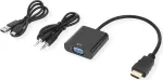 SECOMP STANDARD HDMI į VGA + 3,5 mm garso adapterio kabelis, 0,23 m (S3210)
