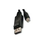 UNITEK Mini DisplayPort į DisplayPort kabelis 2m, vyri&scaron;kas-vyri&scaron;kas, 4K 60Hz, juodas MINIDISPLAY/DISPLAYP2M