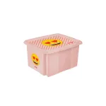 keeeper dėžė su dangčiu 15L Karolina &ldquo;Emoji Hearts&rdquo; 38x29,5x20,5cm rožinė
