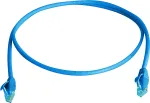 Teleg&auml;rtner 100008054 Cat6 U/UTP RJ45 komutacinis kabelis, 1 m, mėlynas, LSZH