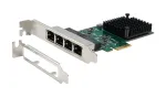 EXSYS EX-60104 Quad 1 Gigabit Ethernet PCIe x1 tinklo plok&scaron;tė (Realtek RTL8111H)