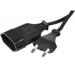 EXERTIS CONNECT maitinimo prailginimo kabelis, Euro ki&scaron;tukas į Euro lizdą, juodas, 1,8 m 573721