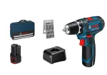 Akumuliatorinis atsuktuvas Bosch GSR 12V-15 Professional, 1300 RPM, juoda, mėlyna