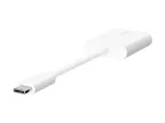 Belkin F7U081BTWH RockStar USB-C garso ir įkrovimo adapteris, baltas