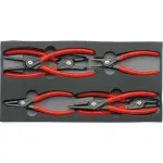 Žnyplių rinkinys Knipex 00 20 01 V02 su putplasčiu dėklu