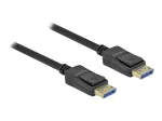 Delock DisplayPort kabelis, DisplayPort (M) į DisplayPort (M), DisplayPort 2.0, 1,0 m, palaiko 10K 60 Hz (10 240 x 4320), juoda (80261)