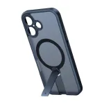 Apsauginis dėklas telefonui Torras Pstand Spin, skirtas iPhone 16 Plus &mdash; juodas, sulankstomas stovas, plona apsauga