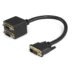 StarTech.com DVISPL1DD DVI-D skirstytuvas 30 cm (1 pėda) DVI-D į 2x DVI-D skaitmeninis vaizdo skirstymo kabelis - M/F