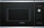 Bosch Serie 4 BFL553MS0 Kombinuota mikrobangų krosnelė, įmontuojama, 25 L, 900 W, juoda, nerūdijantis plienas