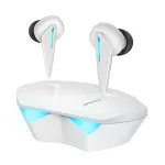 Belaidės ausinės Awei T23 Bluetooth 5.3 USB atsparios vandeniui baltos