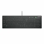 Medicininė klaviatūra CHERRY AK-C8112 USB QWERTZ voki&scaron;ka juoda 105 klavi&scaron;ai