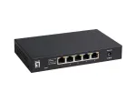 5 prievadų nevaldomas 2,5G Ethernet komutatorius LEVELONE GEU-0525 &mdash; 5&times; 2,5G RJ-45, 25 Gbit/s perjungimas, montuojamas ant sienos