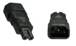 MicroConnect PE147AD lizdo keitiklis C14 &rarr; C7 juodas