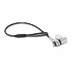 DICOTA D32068 universali mini kabelinė spyna ne&scaron;iojamiesiems kompiuteriams, 0,3 m, 3 keičiamos galvutės, sidabrinė
