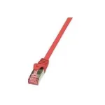 Tinklo kabelis LogiLink 3m Cat.6 RJ-45 S/FTP Raudonas