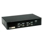 KVM jungiklis ROLINE 1 vartotojas 4 kompiuteriai DisplayPort su USB &scaron;akotuvu
